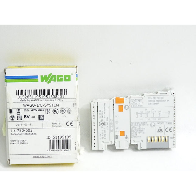Wago 750-603 Potentialvervielfältigung / Neu OVP - Maranos.de