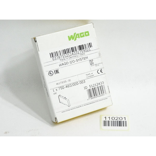 Wago 750-460/000-003 4-Kanal-Analogeingang / Neu OVP versiegelt - Maranos.de