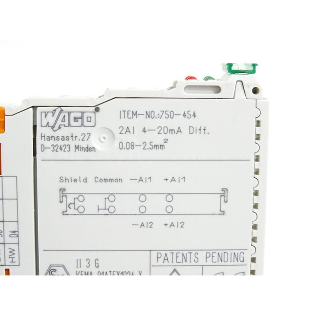Wago 750-454 2-Kanal-Analogeingang / Neu OVP - Maranos.de