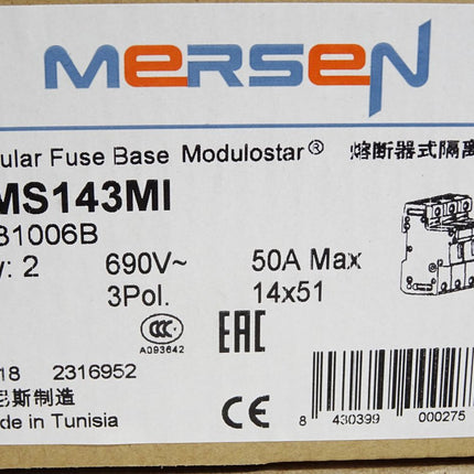 Mersen Ferraz Shawmut CMS143MI P331006B Sicherungshalter /Inhalt:2 Stück/Neu OVP - Maranos.de