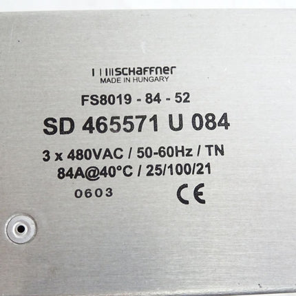Schaffner Netzfilter FS8019-84-52 SD465571U084 3x480VAC 84A