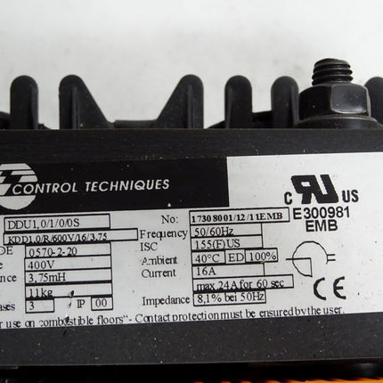Control Techniques Drossel DDU1,0 DDU1,0/1/0/0S KDD1.0/R/600V/16/3,75 400V