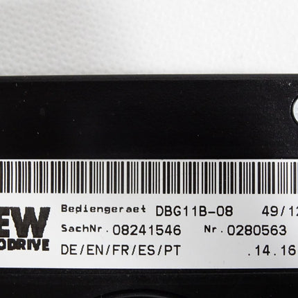 SEW Eurodrive Bediengerät DBG11B-08 08241546