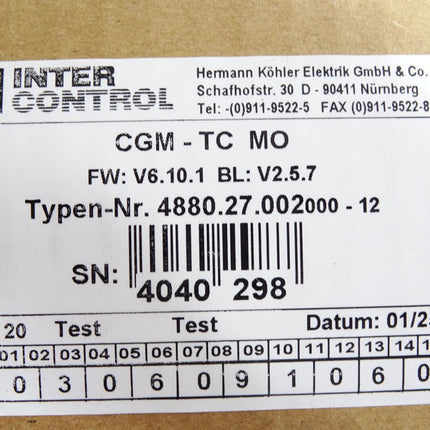 Inter Control CGM-TC MO 4880.27.002 000-12 - Maranos.de