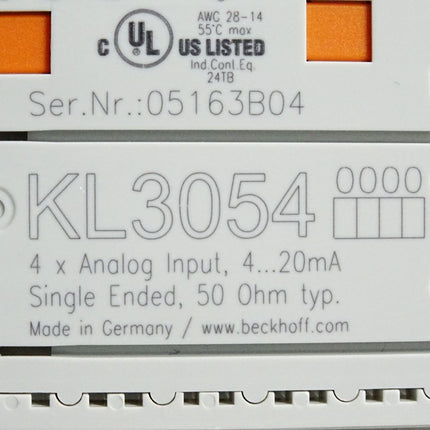 Beckhoff KL3054 analoge Eingangsklemme - Maranos.de