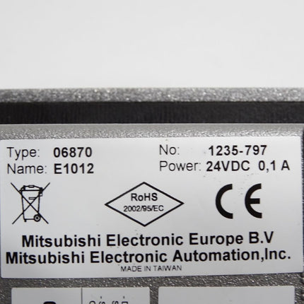 Mitsubishi Panel Beijer E1012 1235-797 06870 / Neuwertig OVP