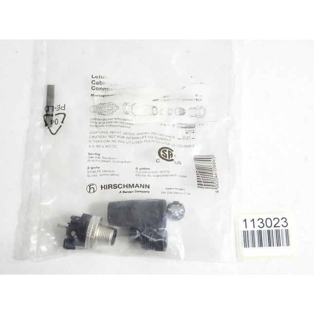 Hirschmann 933163100 ELST 5012 PG7 M12 Rundsteckverbinder 5-polig / Neu OVP - Maranos.de
