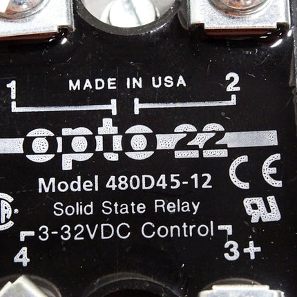 Opto22 Solid State Relay 480D45-12 mit Kühlkörper