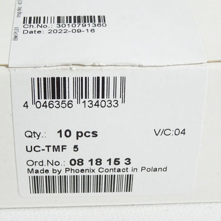 Phoenix Contact 0818153  UC-TMF5 Marker / Inhalt:10 Stück / Neu OVP - Maranos.de