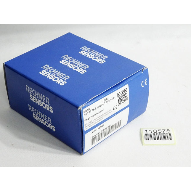 Rechner Sensors Kapazitiver Sensor 820600 KAS-80-35-S-M32-PBT-Z02-1-HP / Neu OVP - Maranos.de