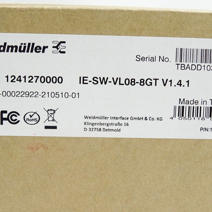 Weidmüller 1241270000 IE-SW-VL08-8GT Netzwerk Switch / Neu OVP - Maranos.de