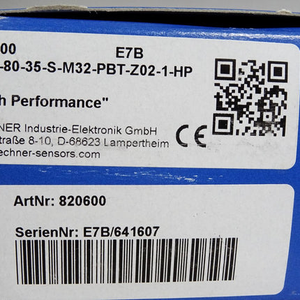 Rechner Sensors Kapazitiver Sensor 820600 KAS-80-35-S-M32-PBT-Z02-1-HP / Neu OVP - Maranos.de
