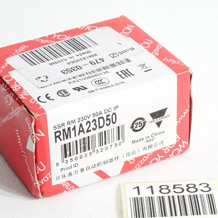 Carlo Gavazzi Halbleiterrelais RM1A23D50 / Neu OVP - Maranos.de