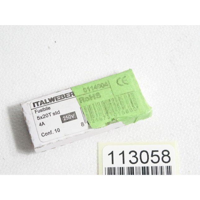 Italweber 0114004 Sicherung 5x20T std 4A 250V / Inhalt:10 Stück / Neu OVP - Maranos.de
