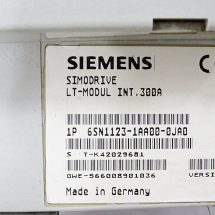 Siemens Simodrive LT-Modul INT.300A 6SN1123-1AA00-0JA0 V. G Halterung gebrochen