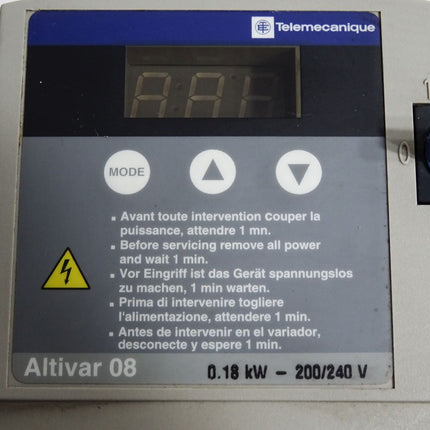 Telemecanique Frequenzumrichter Altivar 08 ATV08EU05M2 0.18kW - Maranos.de