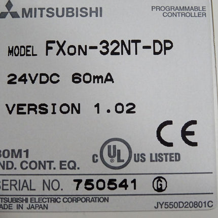 Mitsubishi Programmable Controller FX0N-32NT-DP - Maranos.de