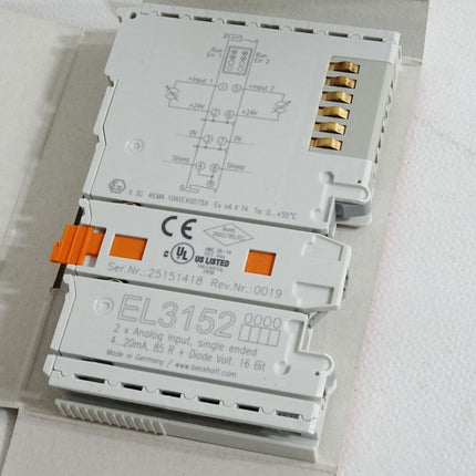 Beckhoff EL3152 0000 analoge Eingangsklemme / Neu OVP