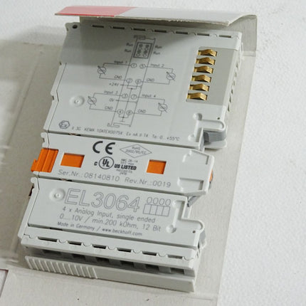 Beckhoff EL3064 0000 analoge Eingangsklemme / Neu OVP