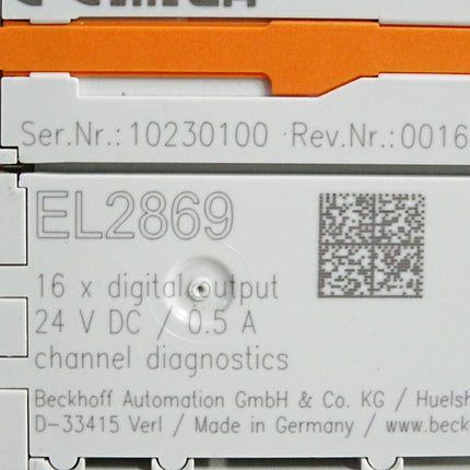 Beckhoff EL2869 Rev.0016 digitale Ausgangsklemme - Maranos.de