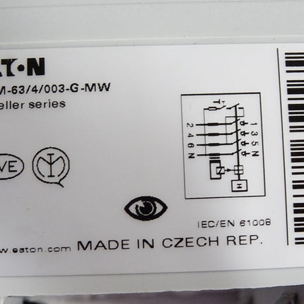 Eaton PFIM-63/4/003-G-MW 235456 Fehlerstromschutzschalter 63A 4p 30mA - Maranos.de