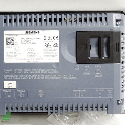 Siemens TP700 Comfort Panel 6AV2124-0GC01-0AX0 6AV2 124-0GC01-0AX0 - Maranos.de