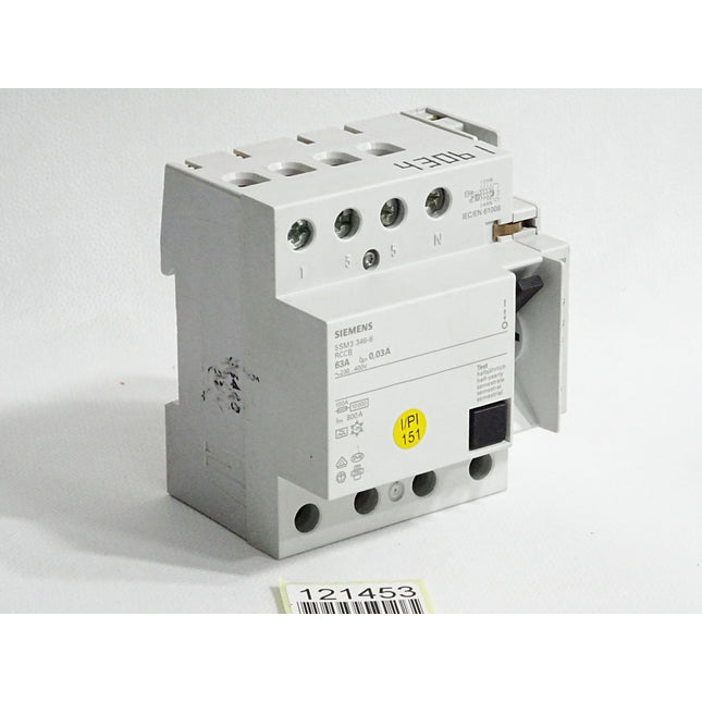 Siemens FI-Schutzschalter 5SM3346-6 RCCB 63A