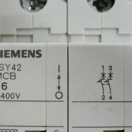 Siemens Leitungsschutzschalter 5SY42 MCB B6 5SY4206-6