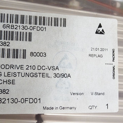 Siemens Simodrive 210 DC-VSA FBG Leistungsteil 30/90A 6RB2130-0FD01 / Neu OVP
