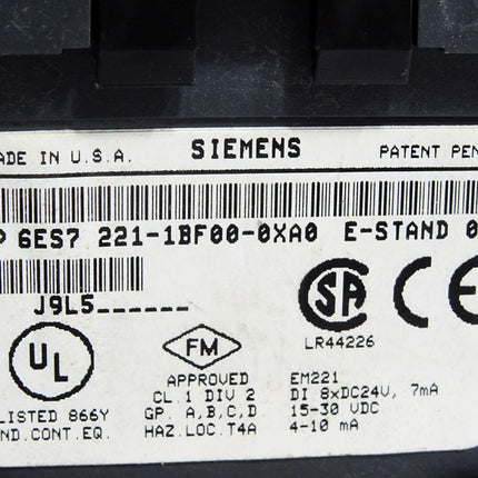 Siemens S7-200 EM221 6ES7221-1BF00-0XA0 6ES7 221-1BF00-0XA0 - Maranos.de