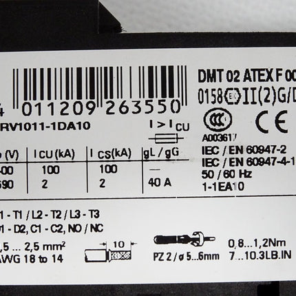 Siemens Leistungsschalter 3RV1011-1DA10