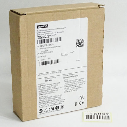 Siemens Thermistormotorschutz 3RN2012-1BW30 / Neu OVP