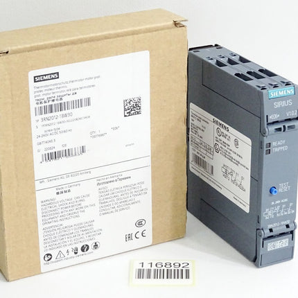 Siemens Thermistormotorschutz 3RN2012-1BW30 / Neu OVP