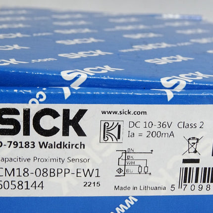 Sick CM18-08BPP-EW1 6058144 Kapazituver Näherungssensor / Neu OVP - Maranos.de
