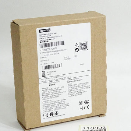 Siemens Koppelrelais 3RQ2000-1CW01 / Neu OVP