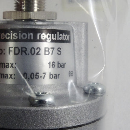 Riegler Präzisionsdruckregler FDR.02 B7 S / Neu OVP