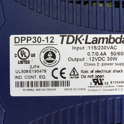 TDK-Lambda DPP30-12 Netzteil 12VDC 30W / Neu OVP