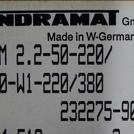 Indramat Power Supply TVM2.2-050-220/300-W1/220/380 R911229494 / Neu OVP