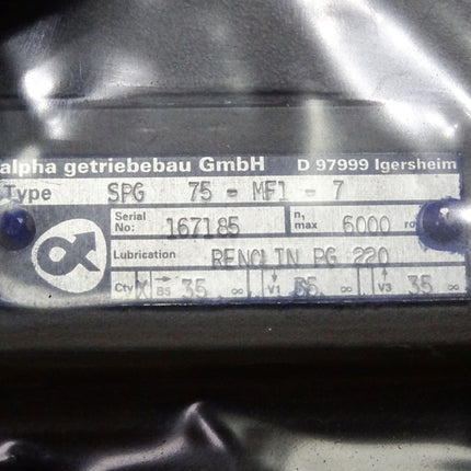 Siemens Servomotor 1FT6041-4AK71-4AH0-Z + Alpha Getriebe SPG75-MF1-7 / Neu OVP