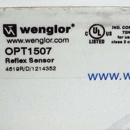 Wenglor OPT1507 Reflex Sensor / Neu OVP - Maranos.de