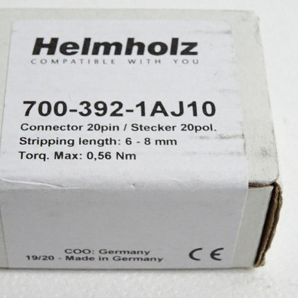 Helmholz Connector 20pin Stecker 700-392-1AJ10 / Neu OVP versiegelt - Maranos.de