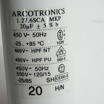 Arcotronics 1.27.6SCA MKP 20uF Kondensator / Neuwertig