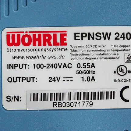 Wöhrle Schaltnetzgerät EPNSW2401