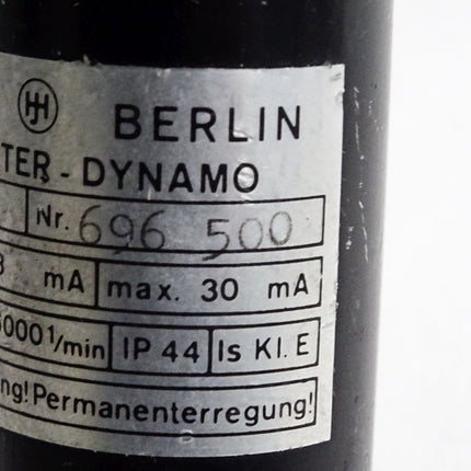 Hübner Tachometer-Dynamo TDP 0,033 1000-6000min-1 - Maranos.de