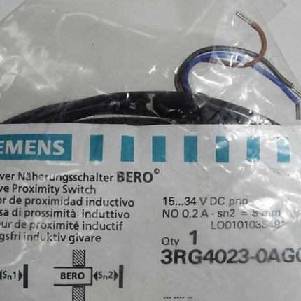 Siemens Induktiver Näherungsschalter BERO 3RG4023-0AG01 / Neu OVP - Maranos.de