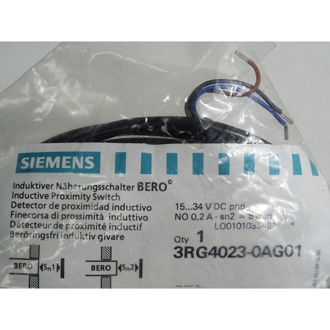 Siemens Induktiver Näherungsschalter BERO 3RG4023-0AG01 / Neu OVP - Maranos.de