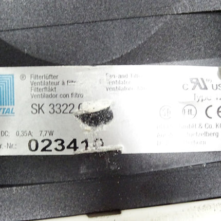 Rittal Schaltschrank-Filterlüfter SK3322027 + Ebm-papst 4414M