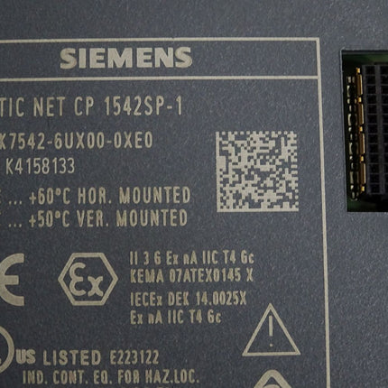 Siemens CP1542SP-1 6GK7542-6UX00-0XE0 + 6ES7193-6AR00-0AA0