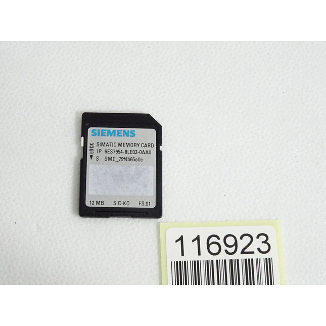 Siemens Simatic Memory Card 12MB 6ES7954-8LE03-0AA0 6ES7 954-8LE03-0AA0