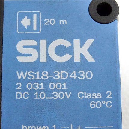 Sick Lichtschranke WS18-3D430 2031001 20m - Maranos.de